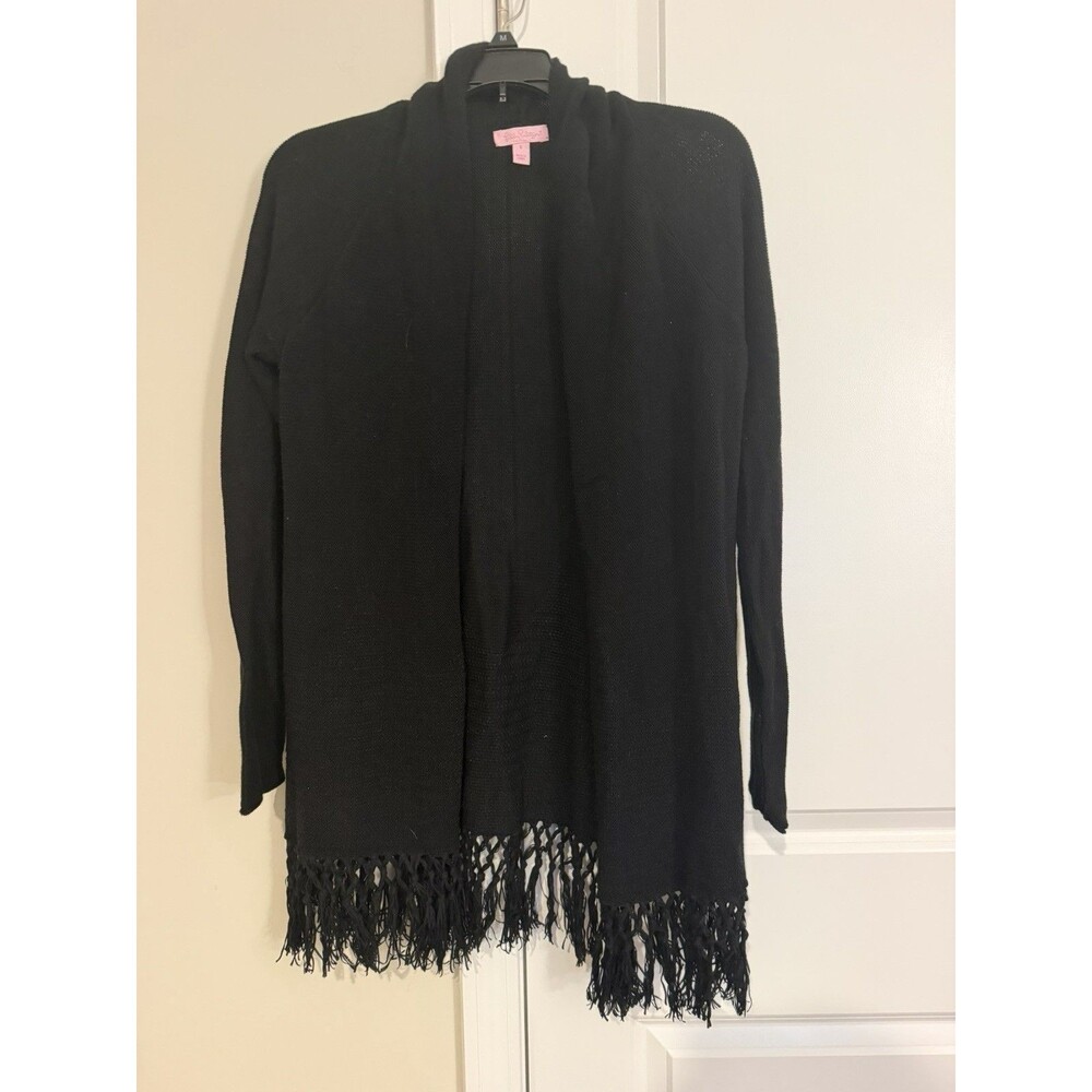 Lilly Pulitzer Tatum Cardigan Sweater Black Onyx Size Small